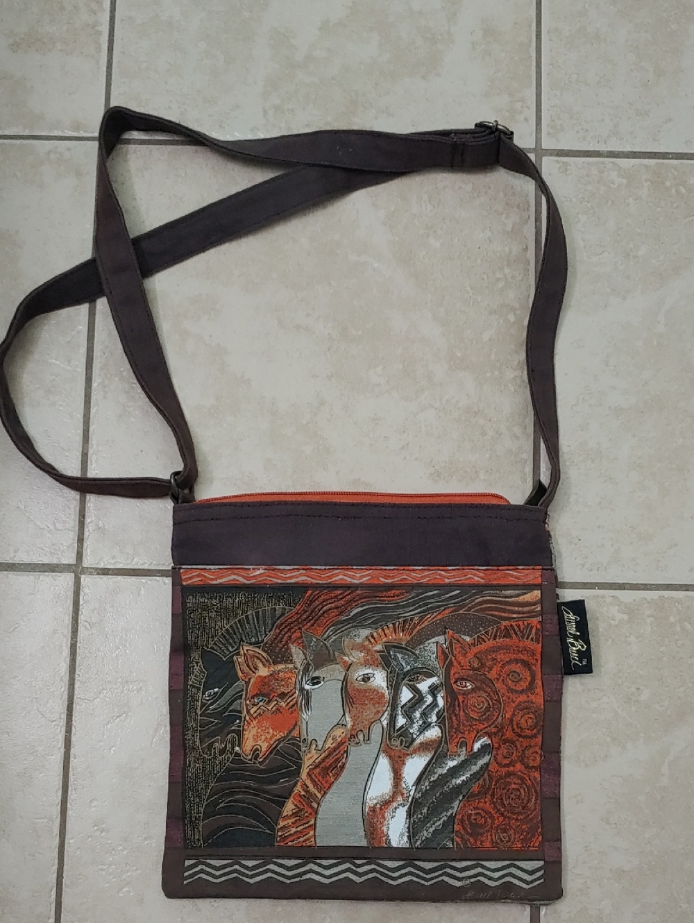Laurel Burch Crossbody Moroccan Mares Horse Purse